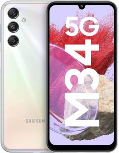 SAMSUNG Galaxy M34 5G without charger (Prism Silver, 128 GB)