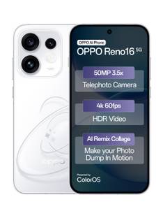 OPPO Reno16 5G (Starry White, 256 GB)