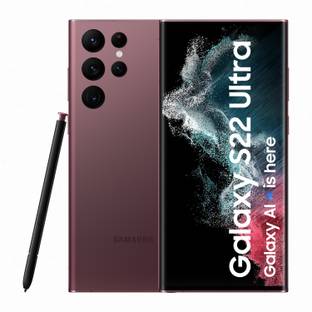 SAMSUNG Galaxy S22 Ultra 5G (Burgundy, 256 GB)