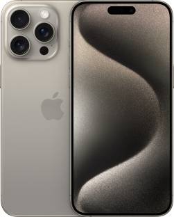 Currently unavailable Add to Compare APPLE Iphone 15 Pro Max (Natural Titanium, 256 GB) 256 GB ROM 17.02 cm (6.7 inch) Super Retina XDR Display 48MP + 12MP + 12MP | 12MP Front Camera A17 Pro Chip, 6 Core Processor Processor 1 Year Warranty for Phone and 6 Months Warranty for In-Box Accessories ₹1,59,900 Free delivery Upto ₹51,000 Off on Exchange Bank Offer