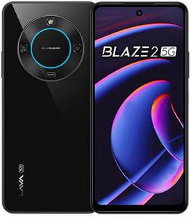 LAVA Blaze 2 5G with Dual Sim|50MP Rear Camera|5000 mAh Battery|Expandable Upto 1 TB (Glass Black, 64 ...