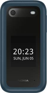 Nokia 2660 Flip 4G Volte Blue keypad Mobile with Dual Sim & Screen, MP3 Player