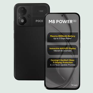 POCO M8 Power 5G (Black, 128 GB)