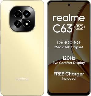 realme C63 5G Charger in the Box (Starry Gold, 128 GB)