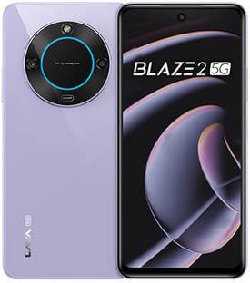 LAVA Blaze 2 5G with Dual Sim|50MP Rear Camera|5000 mAh Battery|Expandable Upto 1 TB (Glass Lavender, 128 GB)