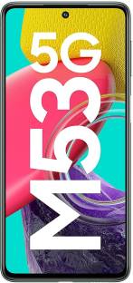 Currently unavailable Add to Compare SAMSUNG Galaxy M53 5G (Mystique Green, 128 GB) 4634 Ratings & 57 Reviews 8 GB RAM | 128 GB ROM 17.02 cm (6.7 inch) Display 108MP Rear Camera 5000 mAh Battery 12 Months Warranty ₹21,495 ₹32,999 34% off Free delivery No Cost EMI from ₹3,583/month Bank Offer
