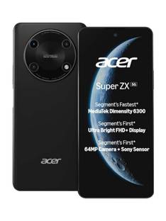 Acer Super ZX 5G (Carbon Black,, 128 GB)