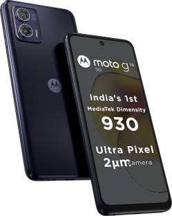 Add to Compare MOTOROLA g73 5G (Midnight Blue, 128 GB) 3.917,260 Ratings & 2,197 Reviews 8 GB RAM | 128 GB ROM | Expandable Upto 1 TB 16.51 cm (6.5 inch) Full HD+ Display 50MP + 8MP | 16MP Front Camera 5000 mAh Battery Mediatek Dimensity 930 Processor 1 Year Manufacturer Warranty for Phone and 6 Months Warranty for In the Box Accessories ₹16,999 ₹21,999 22% off Free delivery by Today Upto ₹15,850 Off on Exchange Bank Offer