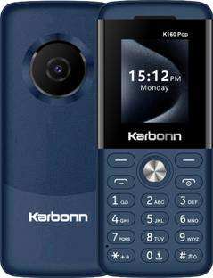 KARBONN K160Pop Dual SIM,Keypad Phone 1.8''LCD,1000mAh Battery,Camera,ExpandableUpto32GB