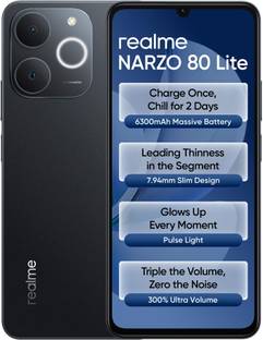 realme Narzo 80 Lite 4G (Obsidian Black, 128 GB)