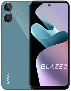 LAVA Blaze 2 (Glass Blue, 128 GB)