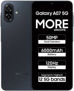 Samsung Galaxy A07 5G (Black, 128 GB)