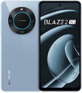 LAVA Blaze 2 5G with Dual Sim|50MP Rear Camera|5000 mAh Battery|Expandable Upto 1 TB (Glass Blue, 128 ...