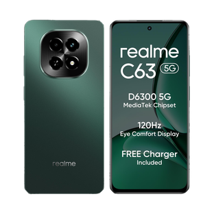 realme C63 5G Charger in the Box (Forest Green, 128 GB)