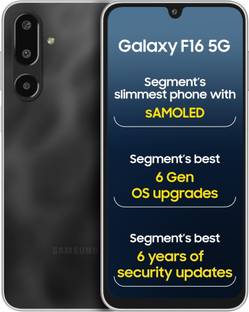 SAMSUNG Galaxy F16 5G (Bling Black, 128 GB)