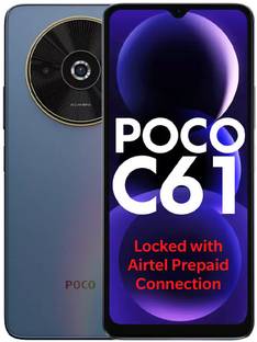 POCO C61  - Locked with Airtel Prepaid (Ethereal Blue, 64 GB)