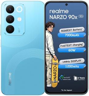 realme Narzo 90x 5G (Aqua Blue, 128 GB)