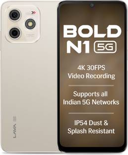 LAVA Bold N1 5G (Champagne Gold, 64 GB)