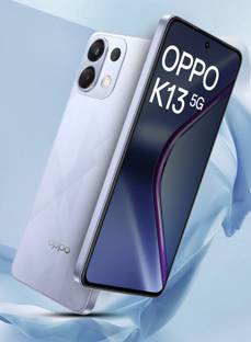 OPPO K13 5G with 7000mAh and 80W SUPERVOOC Charger In-The-Box (Icy Purple, 128 GB)
