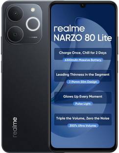 realme Narzo 80 Lite 4G (Obsidian Black, 128 GB)