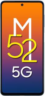 Currently unavailable Add to Compare SAMSUNG Galaxy M52 5G (Icy Blue, 128 GB) 4.22,402 Ratings & 248 Reviews 6 GB RAM | 128 GB ROM 17.02 cm (6.7 inch) Display 64MP Rear Camera 5000 mAh Battery 1 Year Warranty ₹23,068 ₹28,999 20% off Free delivery No Cost EMI from ₹3,845/month Bank Offer