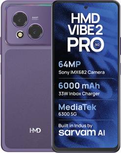 HMD Vibe2Pro 5G with Sarvam AI (Cosmic Purple, 128 GB)
