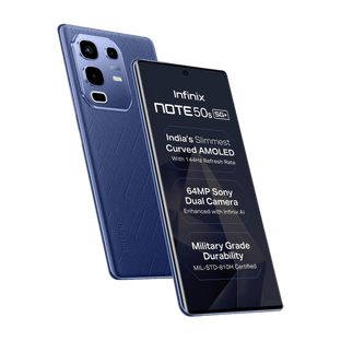 Infinix Note 50s 5G+ 45W Charger In the Box & AI (Marine Drift, 128 GB)