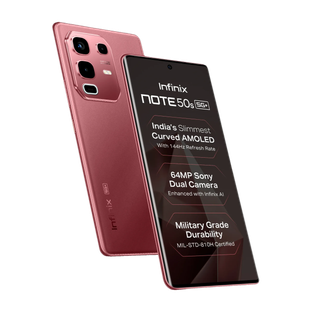 Infinix Note 50s 5G+ 45W Charger In the Box & AI (Burgundy Red, 256 GB)