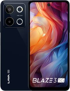 LAVA Blaze 3 5G (Glass Blue, 128 GB)