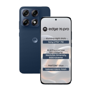 MOTOROLA edge 70 pro (Tailored Fabric - PANTONE Titan (Blue), 256 GB)