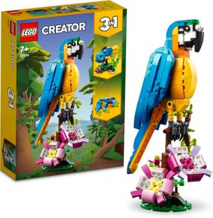 LEGO Creator 3-in-1 Exotic Parrot (253 Blocks) Model Building Kit