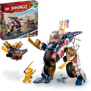 LEGO Ninjago Sora's Transforming Mech Bike Racer (384 Blocks) Model Building Kit