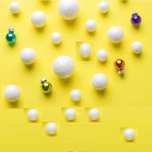First Click Styrofoam Balls 0.2mm to 15mm 2500 pc Approx Pure White Model Building Kit