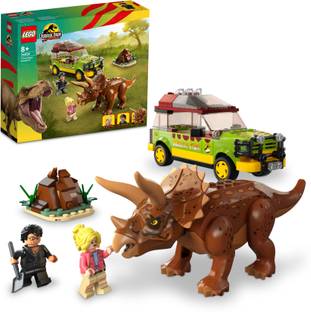 LEGO Jurassic World : Triceratops Research (281 Blocks) Model Building Kit
