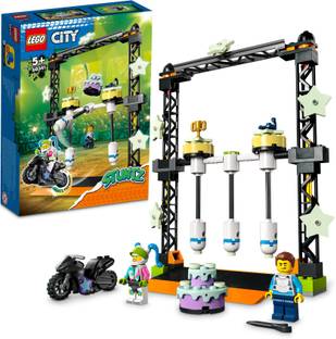 LEGO City The Knockdown Stunt Challenge (117 Blocks) Model Building Kit