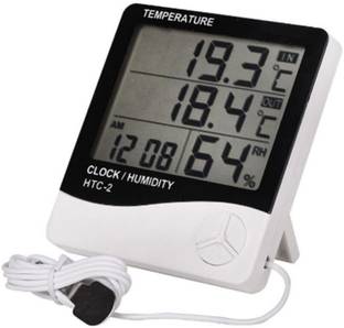 GoodsBazaar RT-913 Dew Point Meter Thermo Hygrometer Digital Humidity and Temperature Meter Multifunctional HTC-2 Hygrometer Digital LCD Humidity Meter Thermohygro HTC 2 All-in-One Digital Moisture Measurer