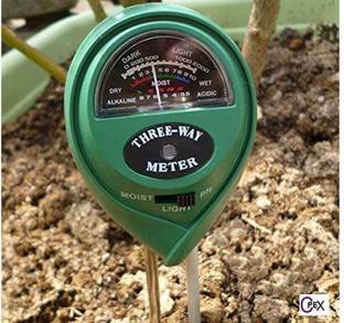 GoodsBazaar THERMOHYDROMETER SOIL ROUND All-in-One Digital Moisture Measurer