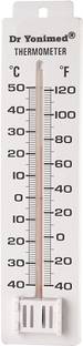 DR YONIMED Manual Room Temperature Thermometer -40 Deg C to 50 Deg. C Manual Room Thermometer For Indoor & Outdoor All-in-One Analog Moisture Measurer