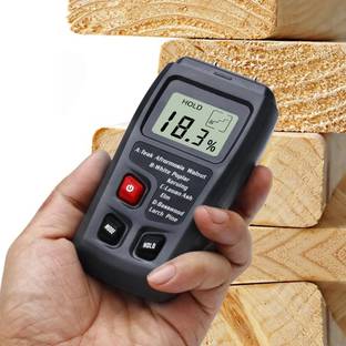 R-tek Moisture Meter, 0-99% Wood Tester Detector digital wood moisture meter , wood humidity tester Pin-Type Digital Moisture Measurer