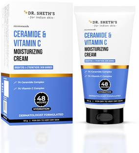 Dr. Sheth's Ceramide & Vitamin C Moisturizing Cream | 48hr Deep Hydration