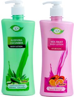 MEGHDOOT ALOVERA CUCUMBER & MIX FRUIT BODY LOTION 500 ML (COMBO-1)