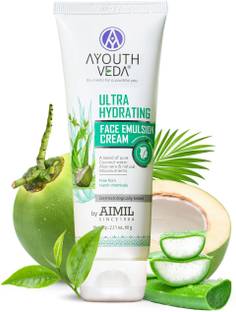 Ayouthveda Ultra Hydrating Face Emulsion Cream With Aloe Vera & Coconut Water