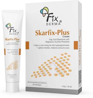 Fixderma Skarfix-Plus Cream 2% Kojic Acid + 1% Arbutin, Kojic Acid for Hyperpigmentation