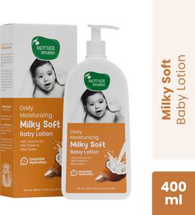 Mother Sparsh Milky Soft Baby Lotion with Milk Protein, Coconut Oil & Shea Butter