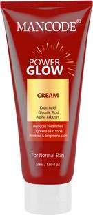 MANCODE Power Glow Skin Whitening Cream for Brightening Formula for Radiant Skin