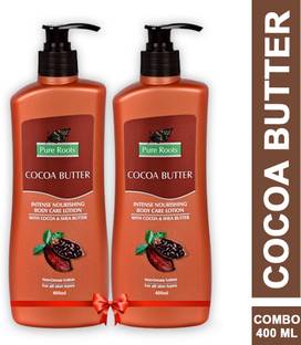 Pure Roots Cocoa Butter Body Care Lotion Pack Of 2 (400ml * 2)