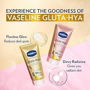 Vaseline Gluta-Hya Dewy Radiance + Gluta-Hya Flawless Glow 70ml each
