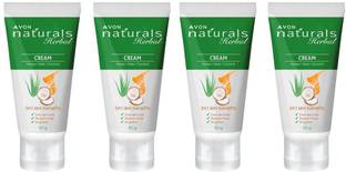 Avon Naturals Herbal Cream,For Radiant Glow,Even Skin Tone & Brightens Pack Of 4 ( 200G Each)