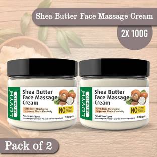 LUVYH Shea Butter Face Massage Cream - 200g (Pack of 2)