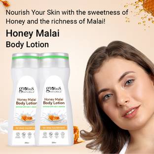 Globus Naturals Honey Malai Body lotion, Enriched with Tulsi and Chandan, For Deep Nourishment
